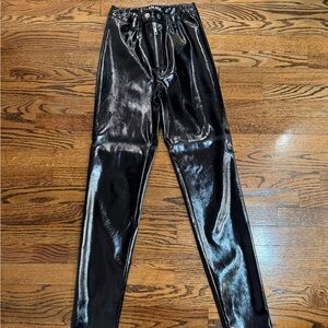 I.AM.GIA Glossy Black Pants